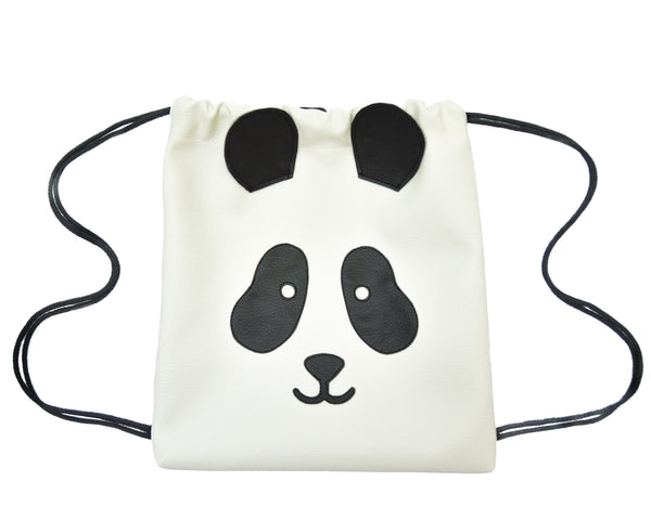 Panda - Backpack-Little Lambo kids backpack drawstring animal