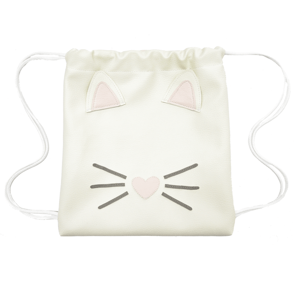 Kitty - Backpack-Little Lambo kids backpack drawstring animal