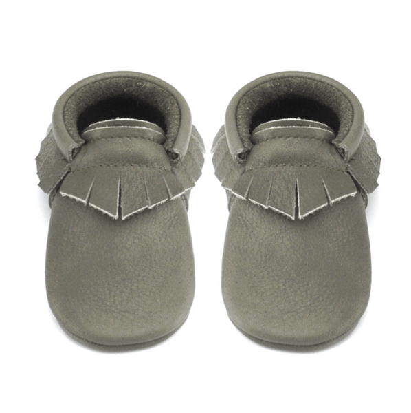 Monk-Little Lambo vegetable tanned baby moccasins